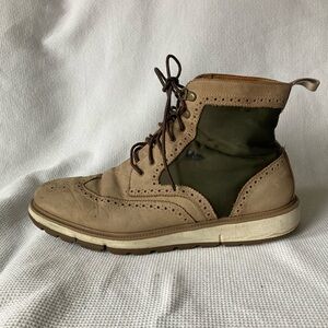 Swims Mens Green Tan Charles High Top Lace Up Water Resistant  Size 10